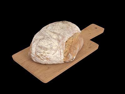 3d面包面团模型