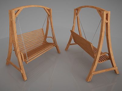 3d现代休闲秋千椅子模型