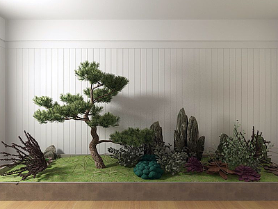 3d园林景观造型模型