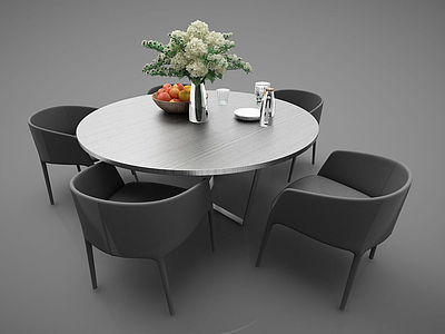 3d现代风格休闲桌模型