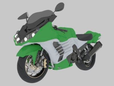 川崎摩托中国Kawasaki3d模型