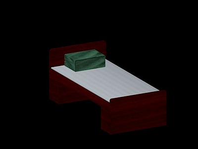 3d床铺模型