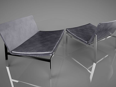 3d现代简约休闲椅模型