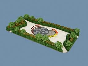 花园模型3d模型