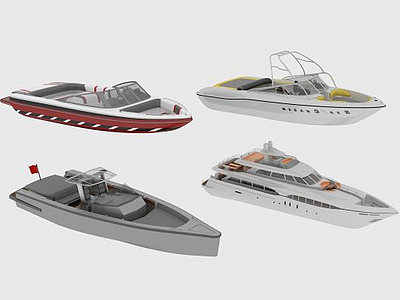 现代游艇3d模型