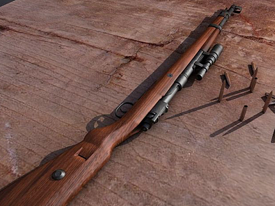 3dKar98k毛瑟步枪模型