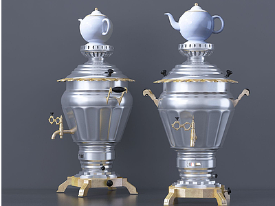 现代酒桶茶桶模型3d模型