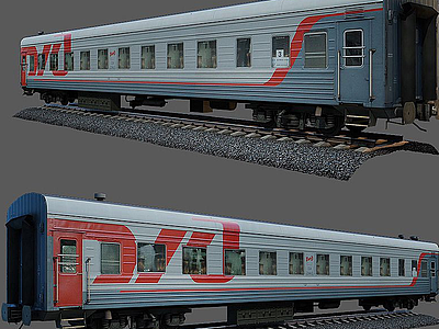 3d火车箱模型