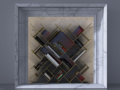 美式壁炉柜模型3d模型