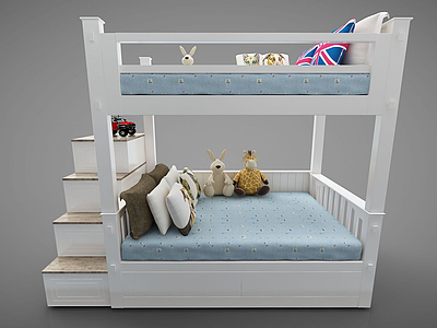 现代风格儿童床模型
