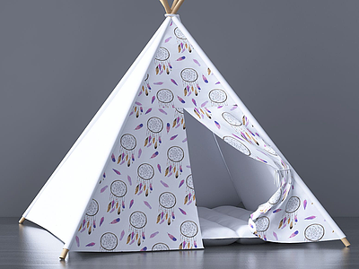 现代温馨帐篷模型