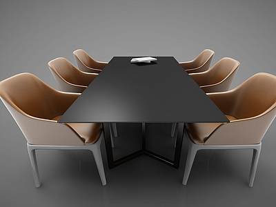 3d会议桌模型