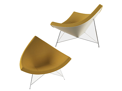 现代休闲三角椅模型3d模型