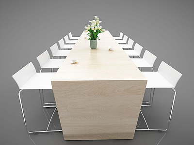 会议桌模型3d模型