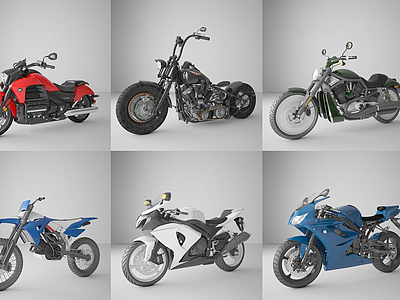3d<font class='myIsRed'>摩托车电动车</font>交通工具模型