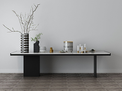 3d家具饰品组合桌子模型
