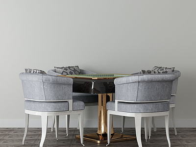 3d家具餐桌椅模型