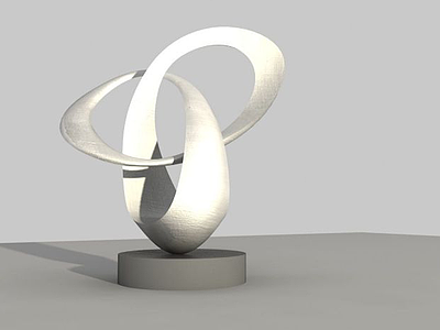 3d现代雕塑模型