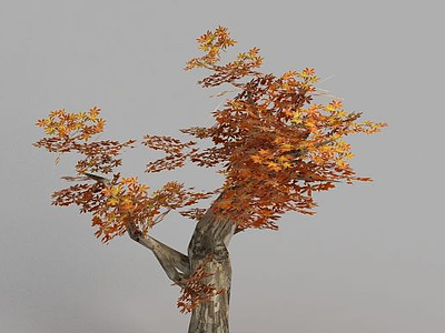 魔兽世界游戏场景树木装饰模型3d模型