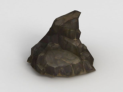 手绘写实石头模型3d模型