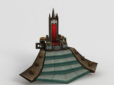 魔兽世界游戏王座模型3d模型