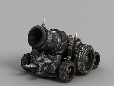 魔兽世界大炮模型3d模型