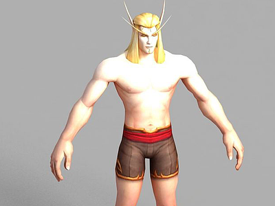 魔兽世界游戏角色模型3d模型
