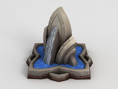 3d魔兽世界游戏喷泉模型