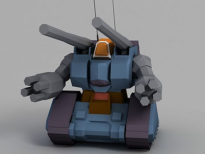 3d量产型钢铁坦克模型