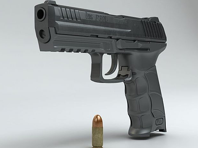 3dHK P30L手枪模型