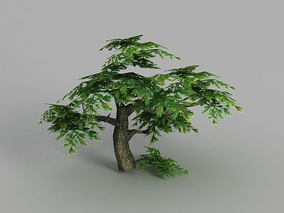 3d游戏场景榕树造型装饰模型