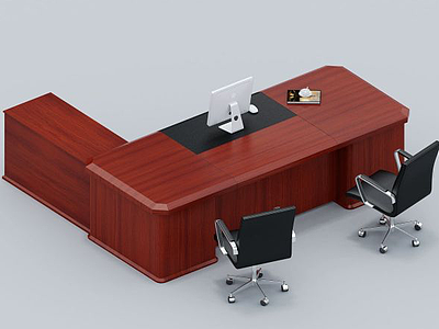 3d办公桌模型