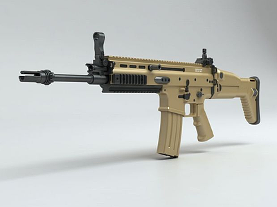 SCAR-L突击步枪3d模型