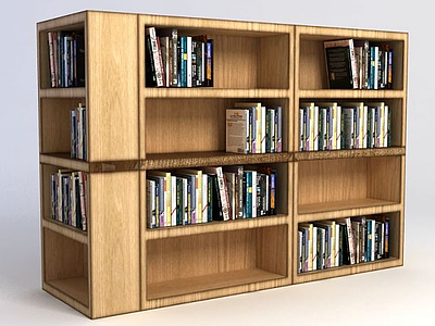 3d书柜模型