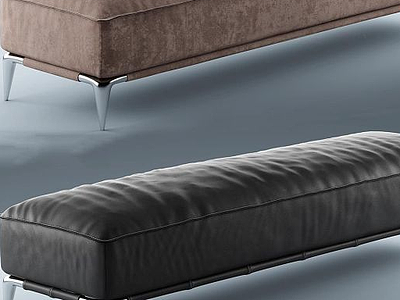 3d现代沙发凳模型