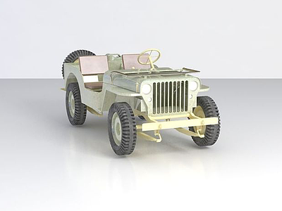 军用jeep模型3d模型