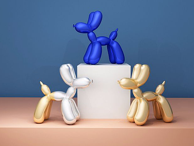 气球狗模型3d模型