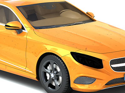 奔驰Coupe跑车3d模型