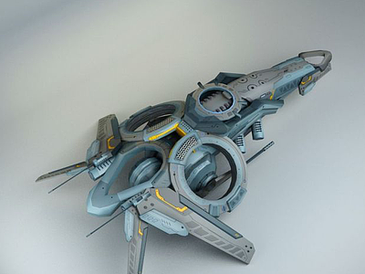 科幻3D飞船模型