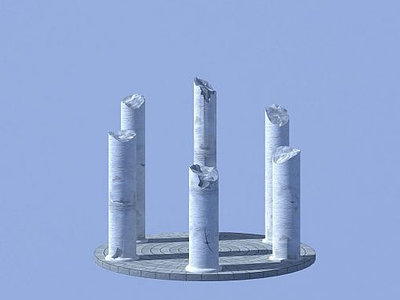 石柱3d模型