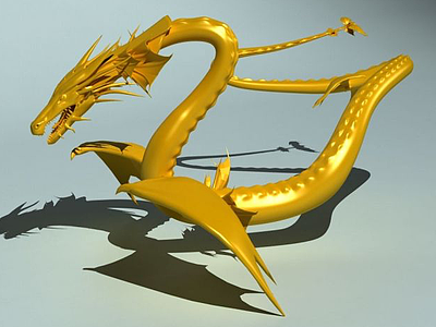 中国龙3D模型