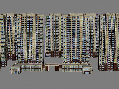 3d小区建筑模型