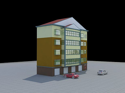 住宅带车库3d模型
