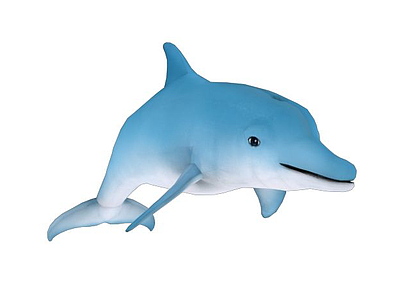 卡通海豚模型带骨骼动画模型3d模型