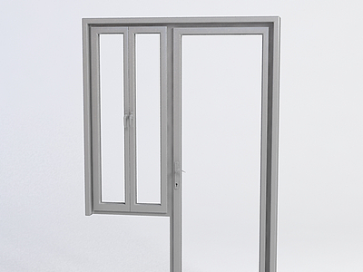 不锈钢窗户门模型3d模型