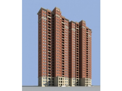3d小区建筑模型