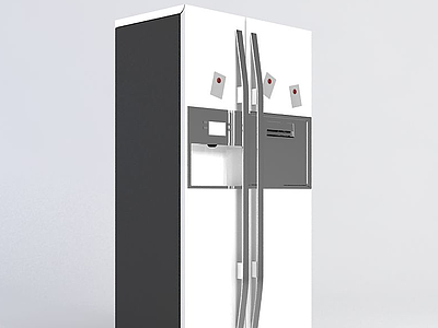 双开门冰箱3d模型