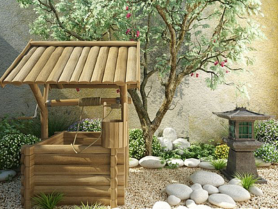 庭院小景模型3d模型