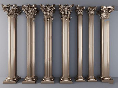 欧式柱子模型