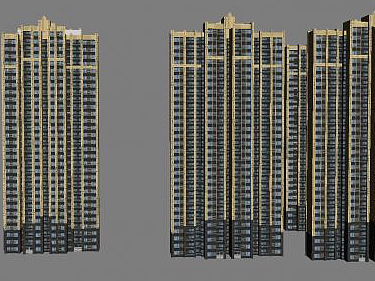 小区建筑模型3d模型
